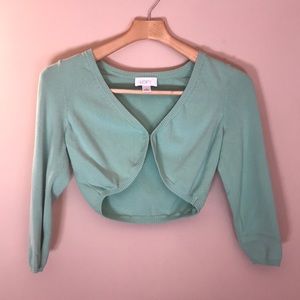 Ann Taylor Loft Light Green Shrug